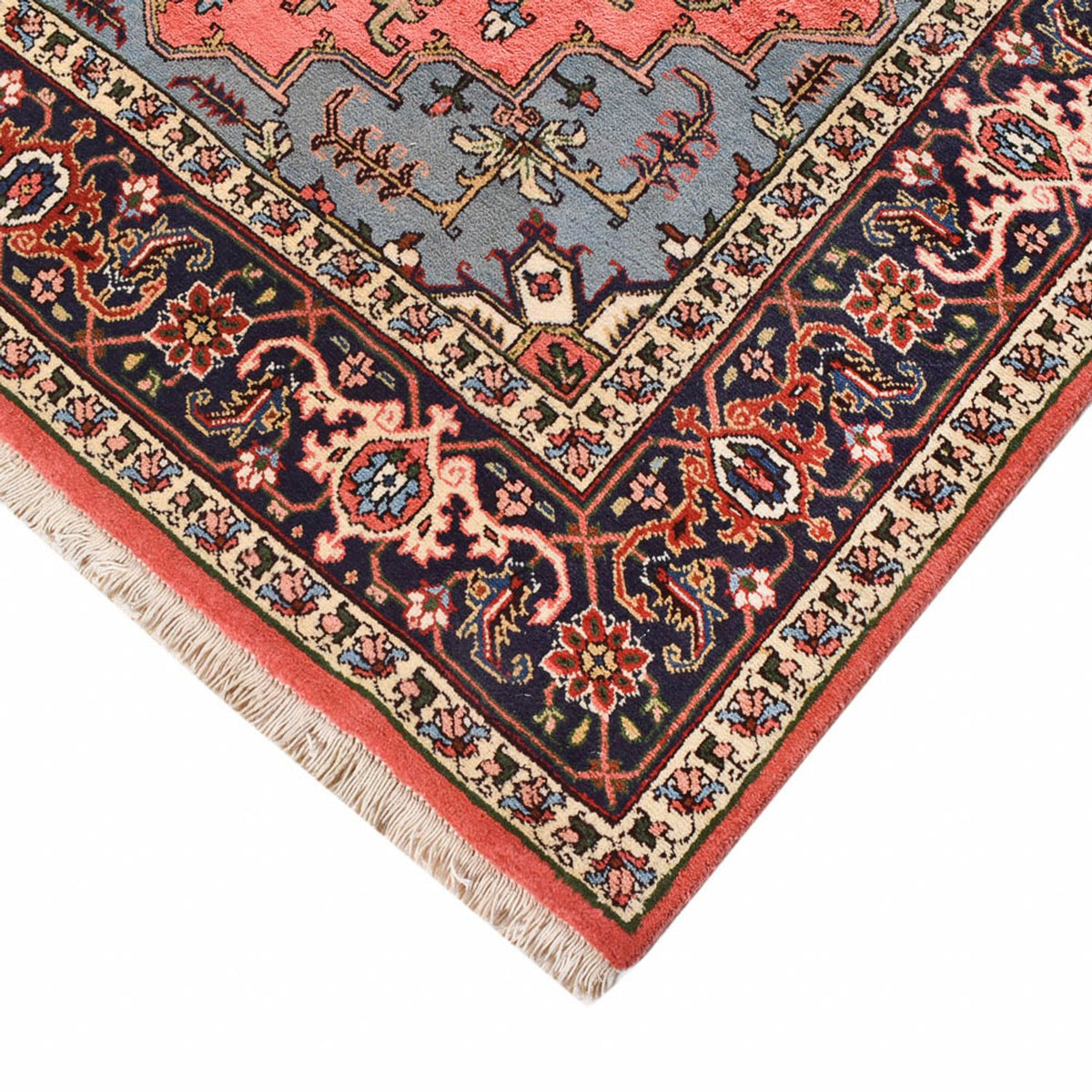 Tapis persan - Nomadic - 198 x 138 cm - rouge clair