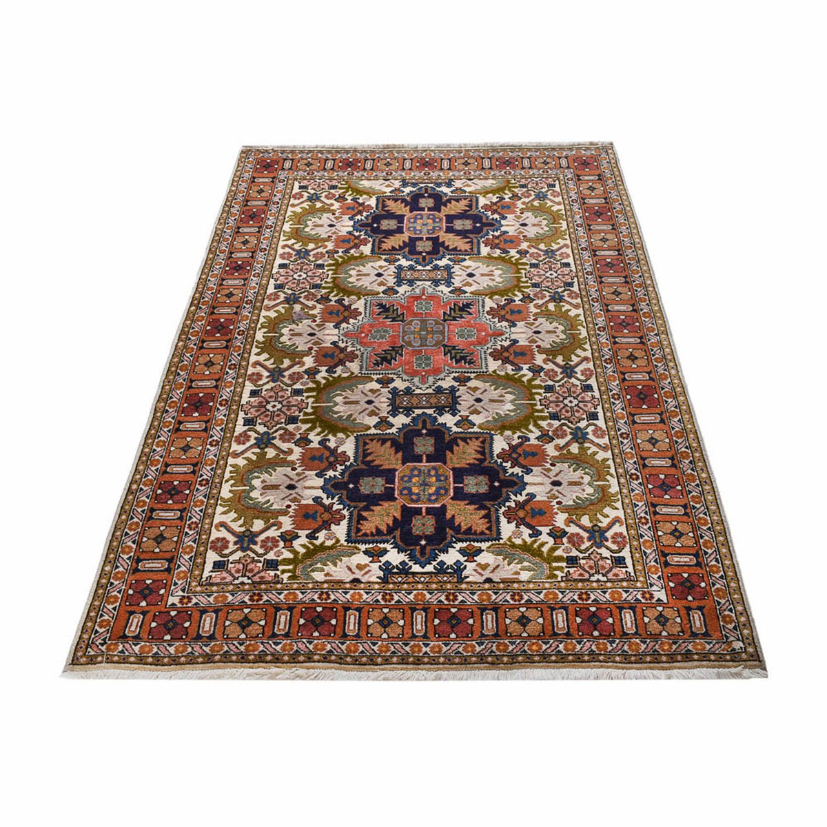 Tapis persan - Nomadic - 201 x 132 cm - multicolore
