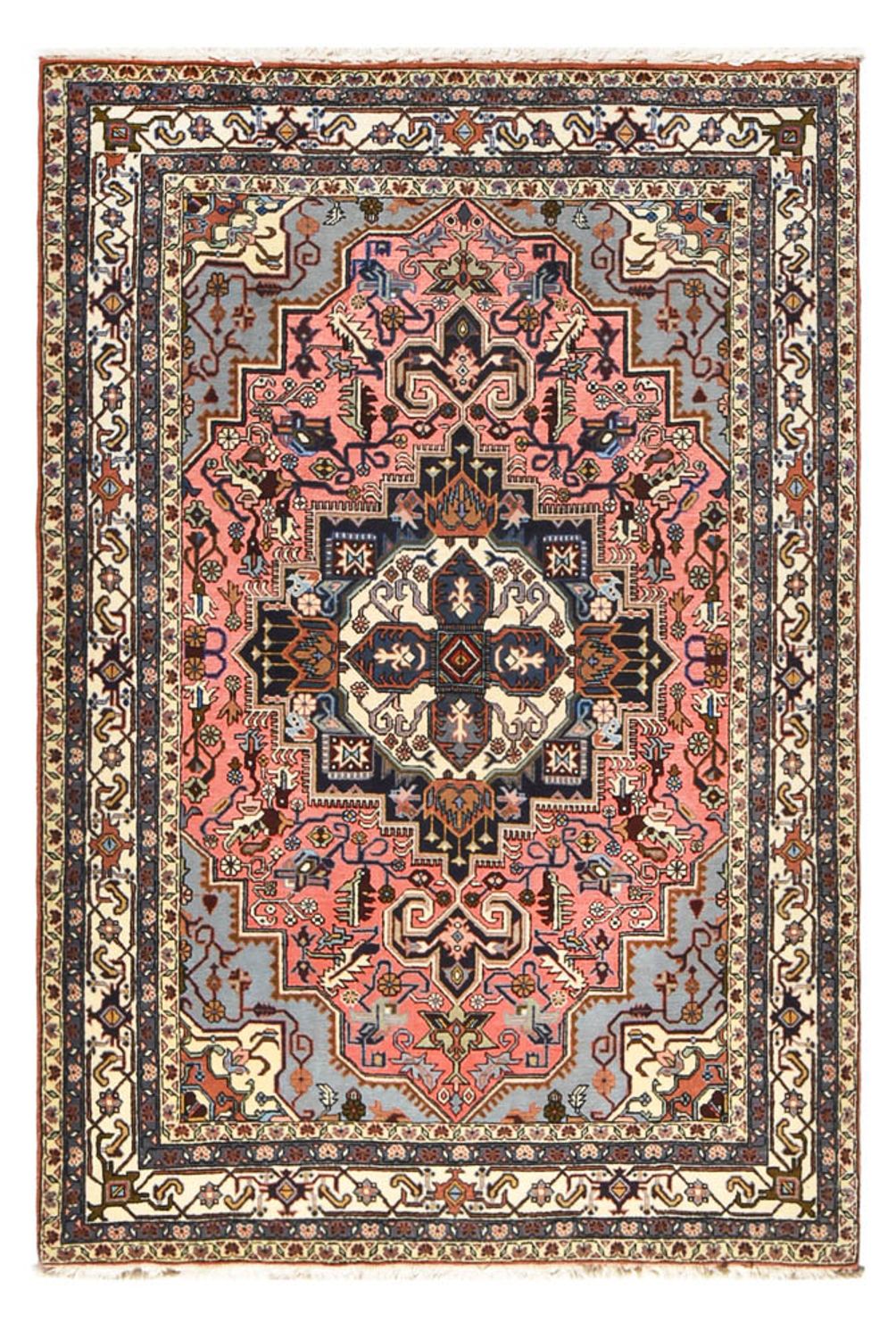 Tapis persan - Nomadic - 206 x 138 cm - rouge clair