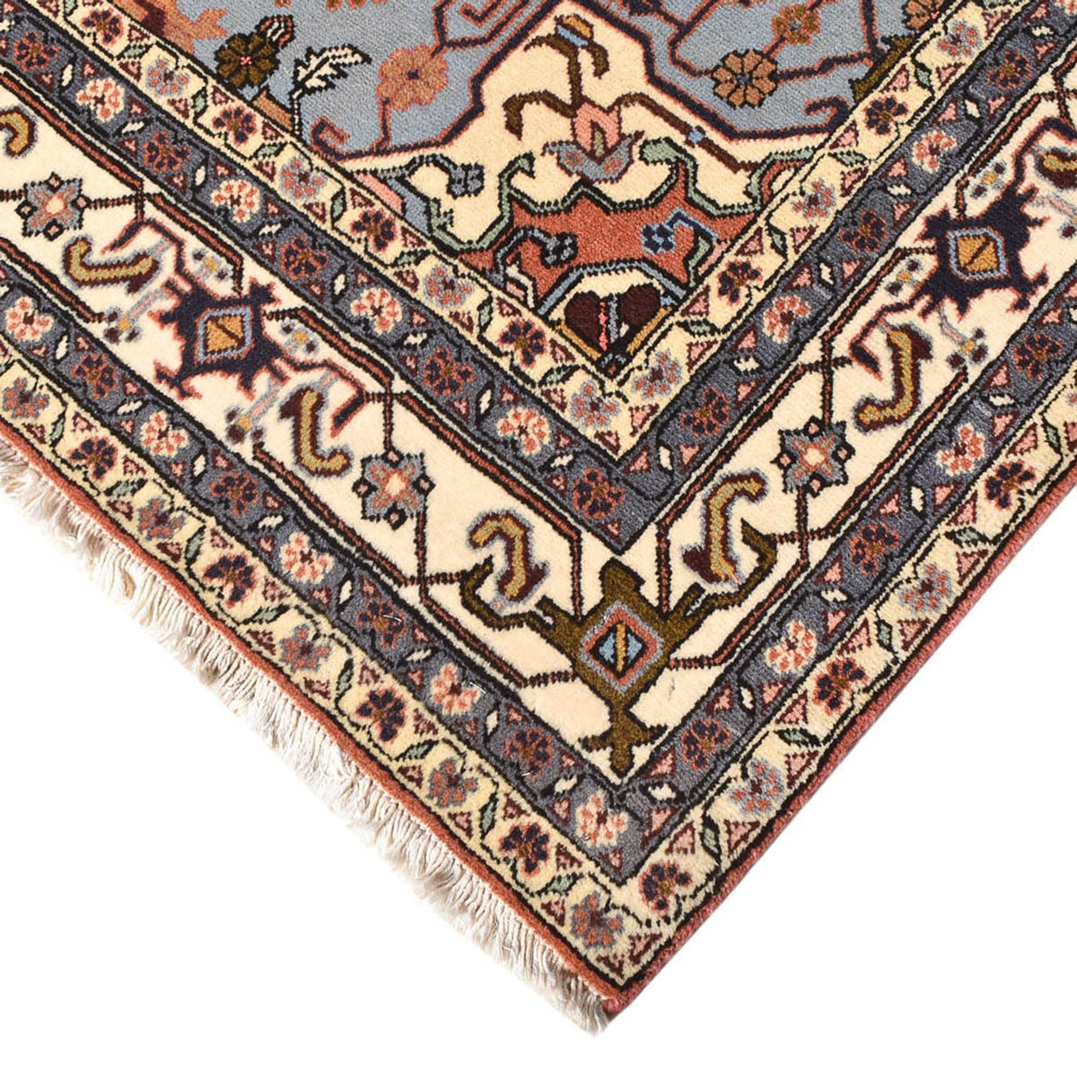 Tapis persan - Nomadic - 206 x 138 cm - rouge clair