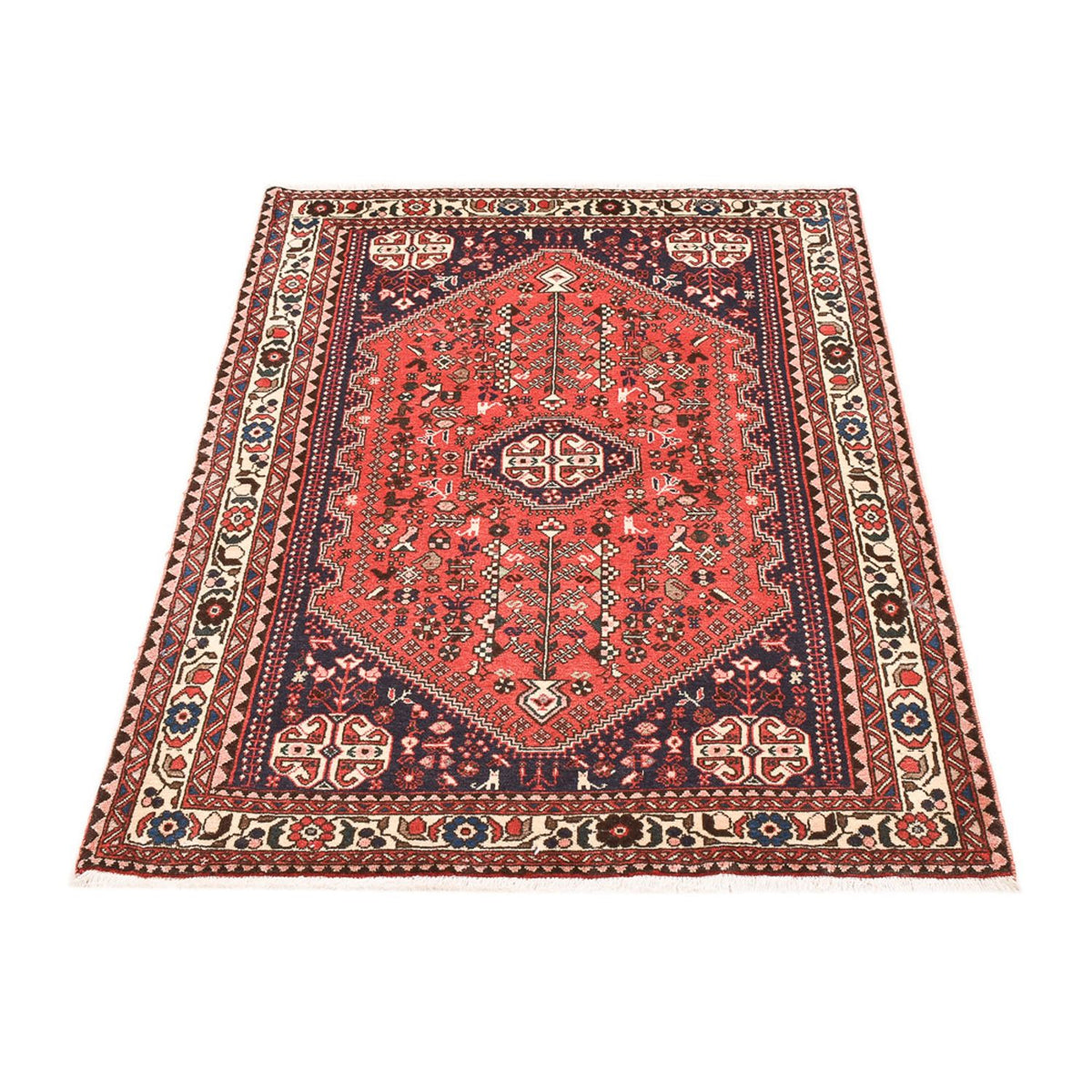 Tapis persan - Nomadic - 153 x 104 cm - rouge