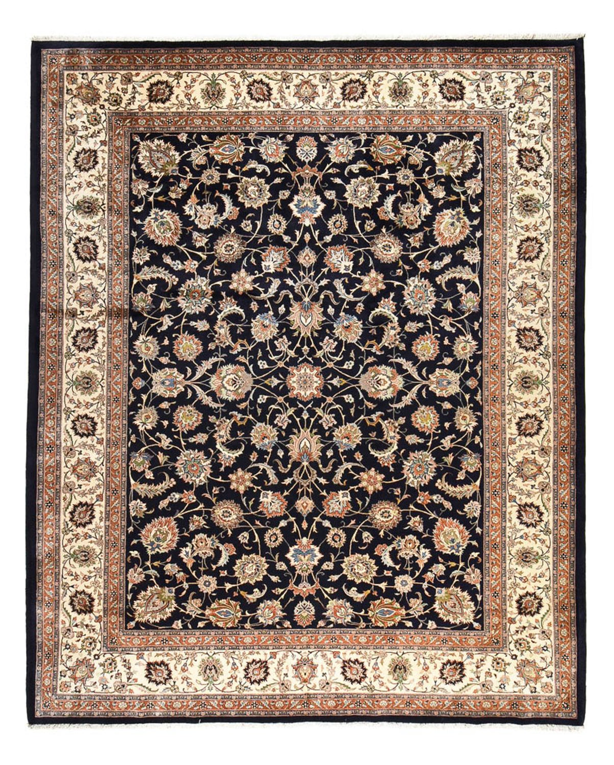 Tapis persan - Classique - Royal - 387 x 300 cm - bleu foncé