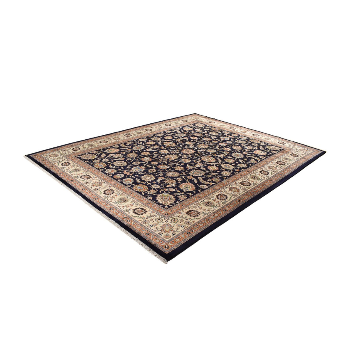 Tapis persan - Classique - Royal - 387 x 300 cm - bleu foncé