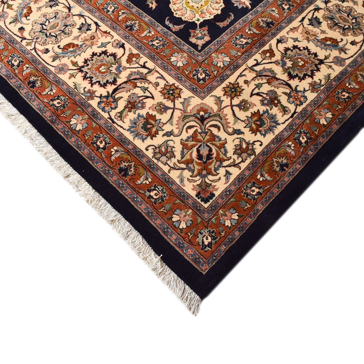 Tapis persan - Classique - Royal - 394 x 304 cm - bleu foncé