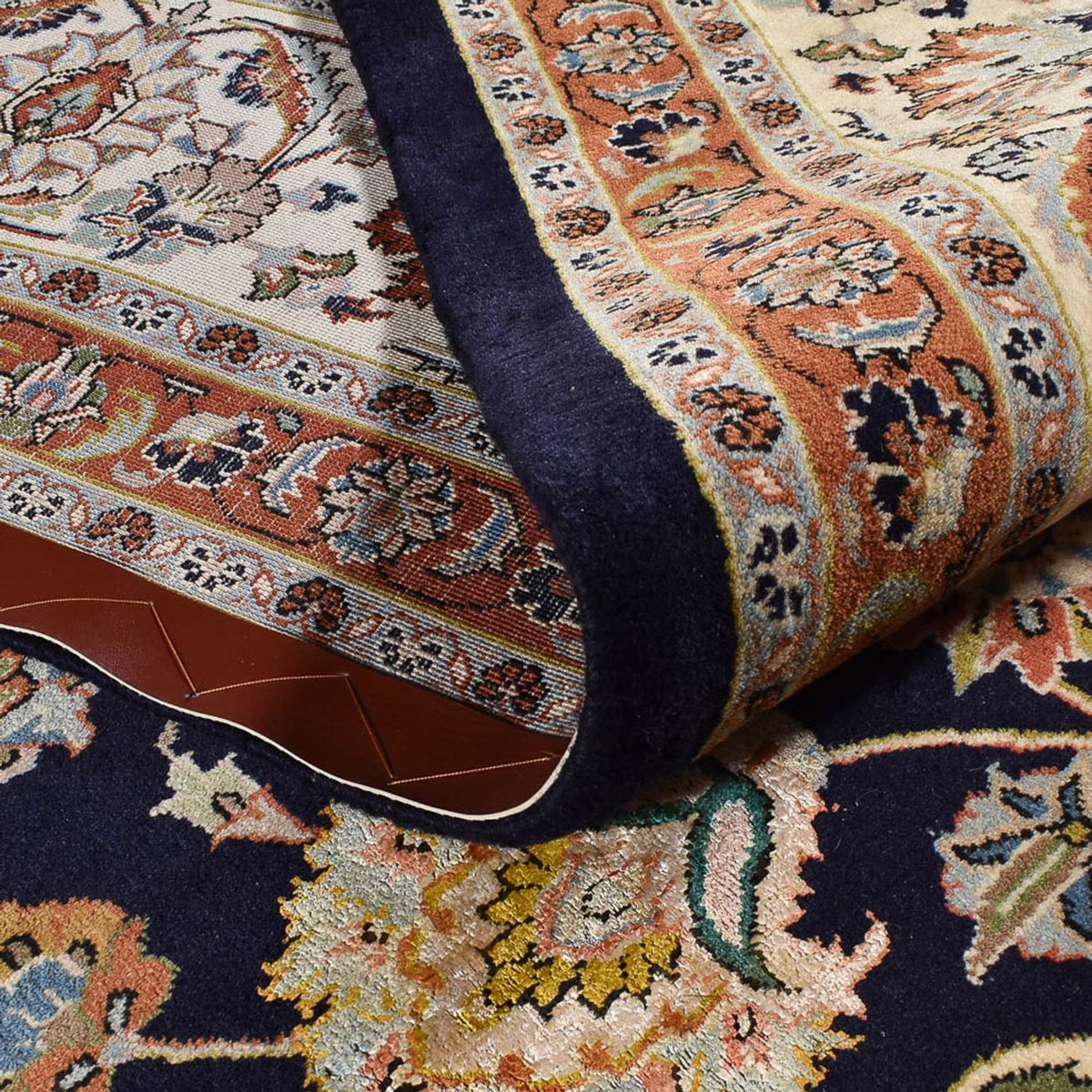 Tapis persan - Classique - Royal - 390 x 298 cm - bleu foncé