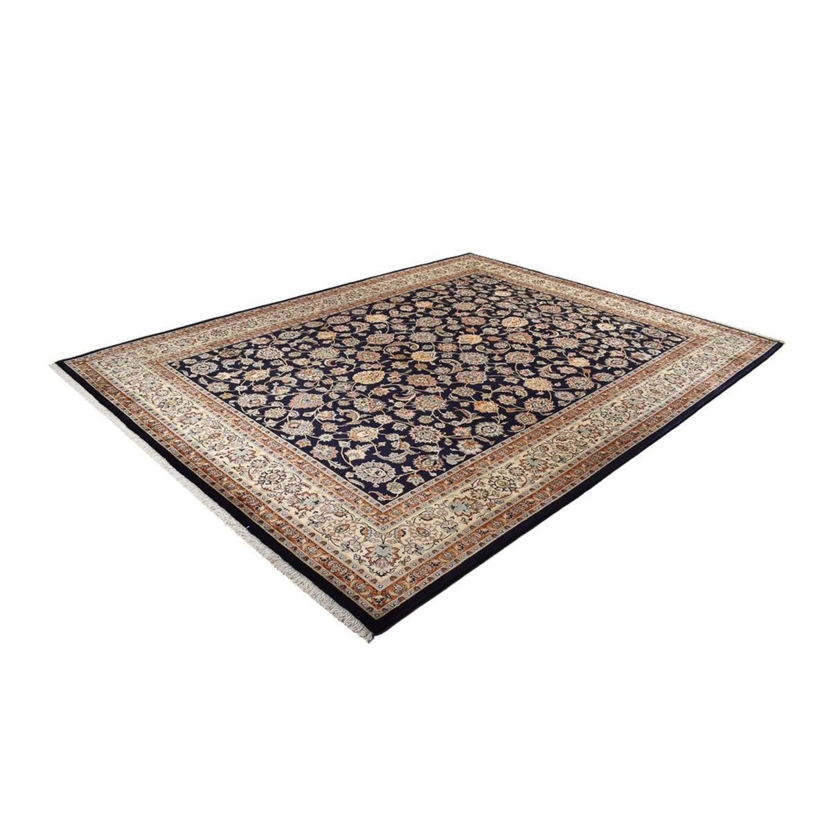 Tapis persan - Classique - Royal - 390 x 298 cm - bleu foncé