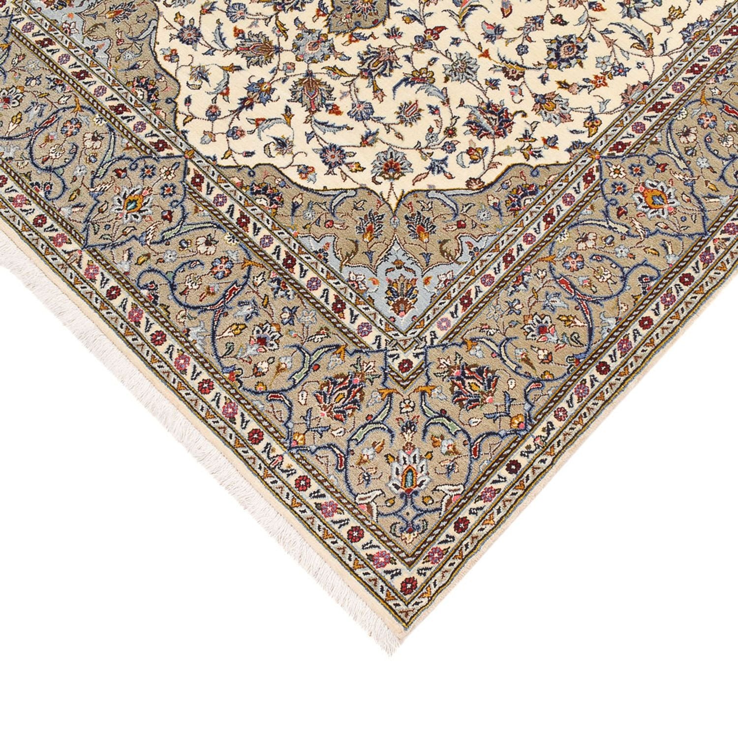 Tapis persan - Keshan - 225 x 142 cm - sable