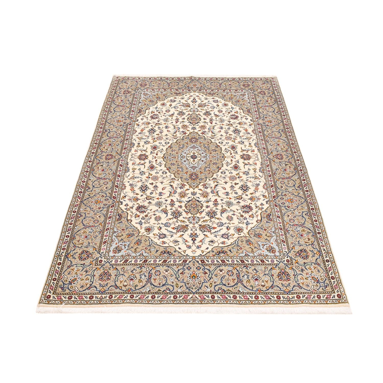 Tapis persan - Keshan - 225 x 142 cm - sable