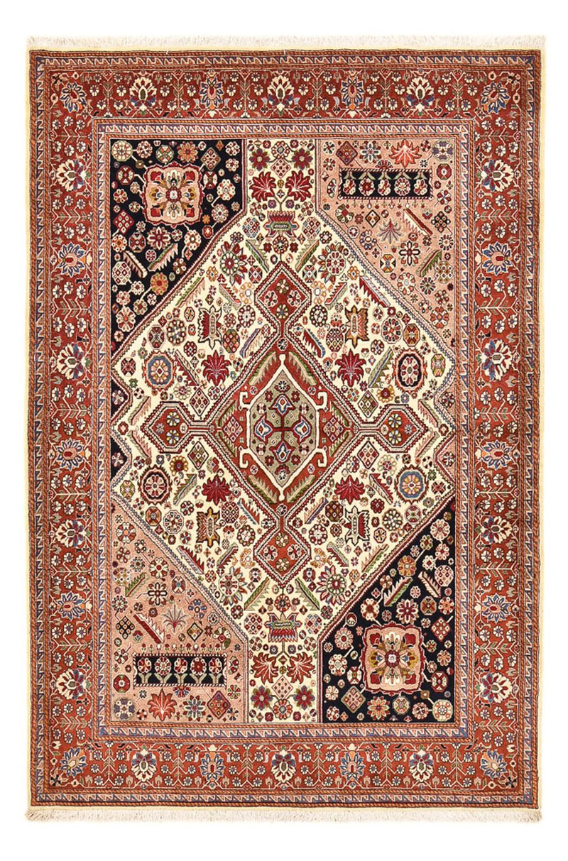 Tapis Gabbeh - Persan Kashkuli - 218 x 150 cm - rouge clair