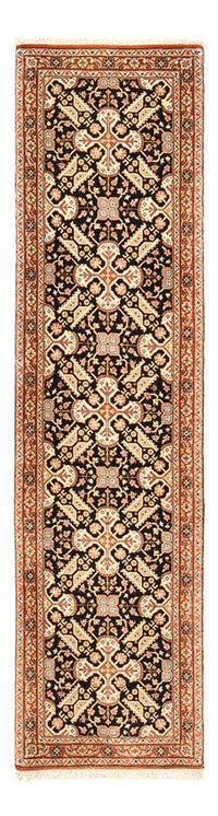 Tapis de couloir Tapis persan - Ghom - Royal - 197 x 51 cm - beige foncé