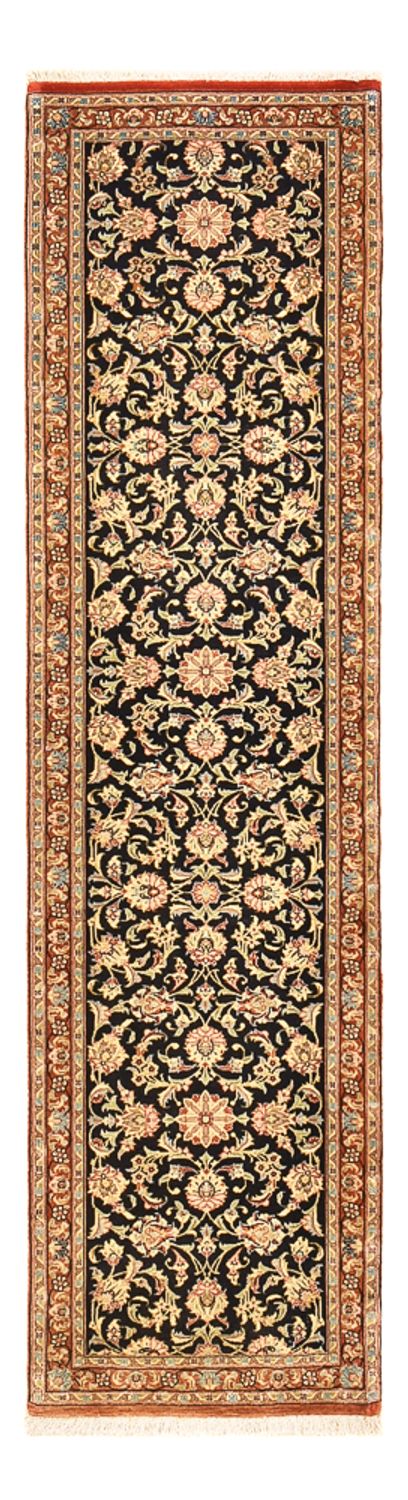 Tapis de couloir Tapis persan - Ghom - Royal - 200 x 50 cm - beige foncé