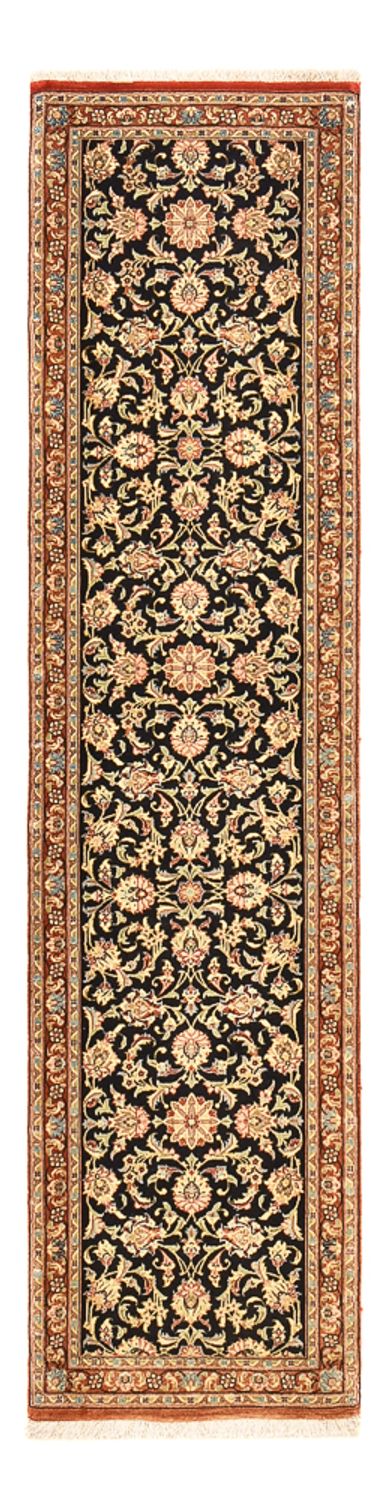 Tapis de couloir Tapis persan - Ghom - Royal - 200 x 50 cm - beige foncé