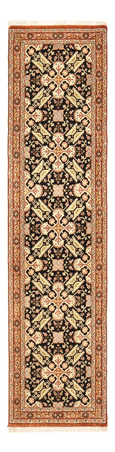 Tapis de couloir Tapis persan - Ghom - Royal - 205 x 50 cm - beige foncé
