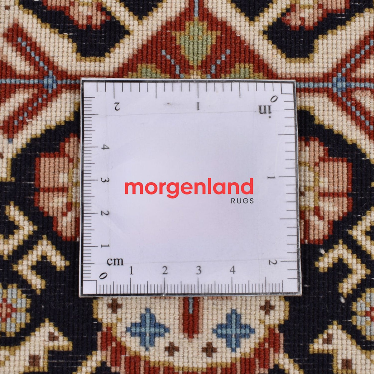 Tapis de couloir Tapis persan - Ghom - Royal - 205 x 50 cm - beige foncé