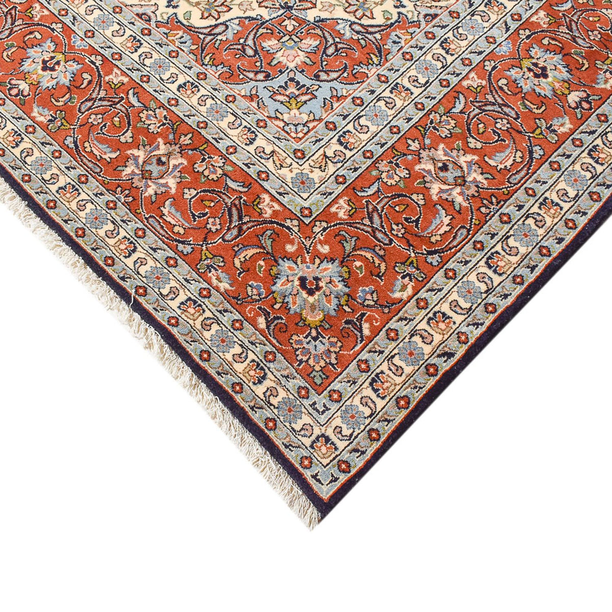 Tapis persan - Classique - 337 x 242 cm - bleu foncé