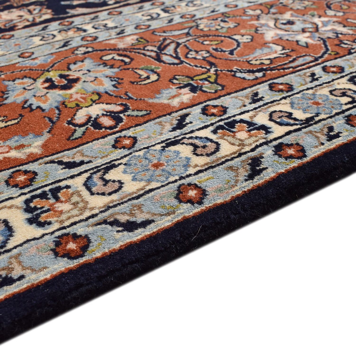 Tapis persan - Classique - 337 x 242 cm - bleu foncé