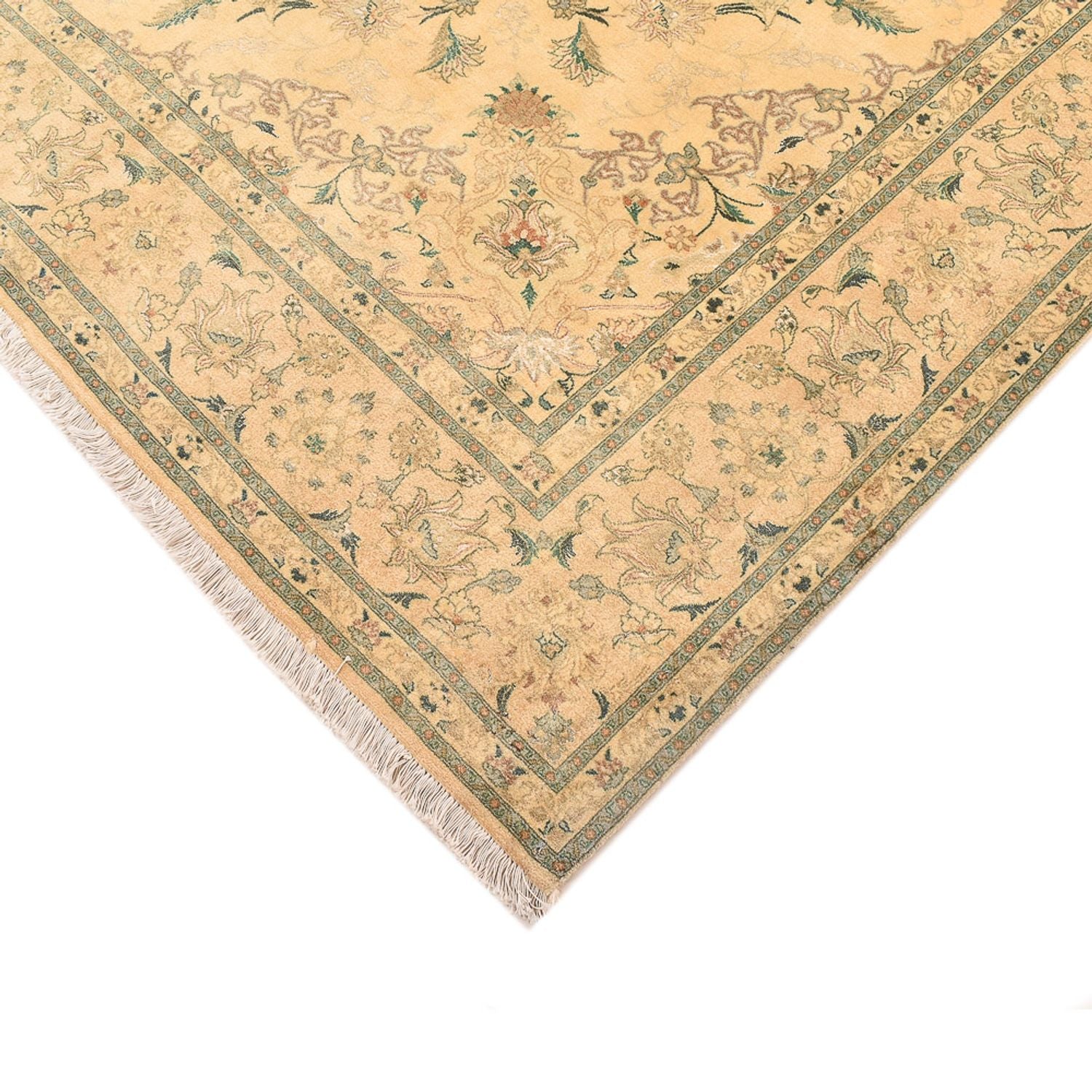Tapis persan - Tabriz - Royal carré  - 200 x 190 cm - jaune