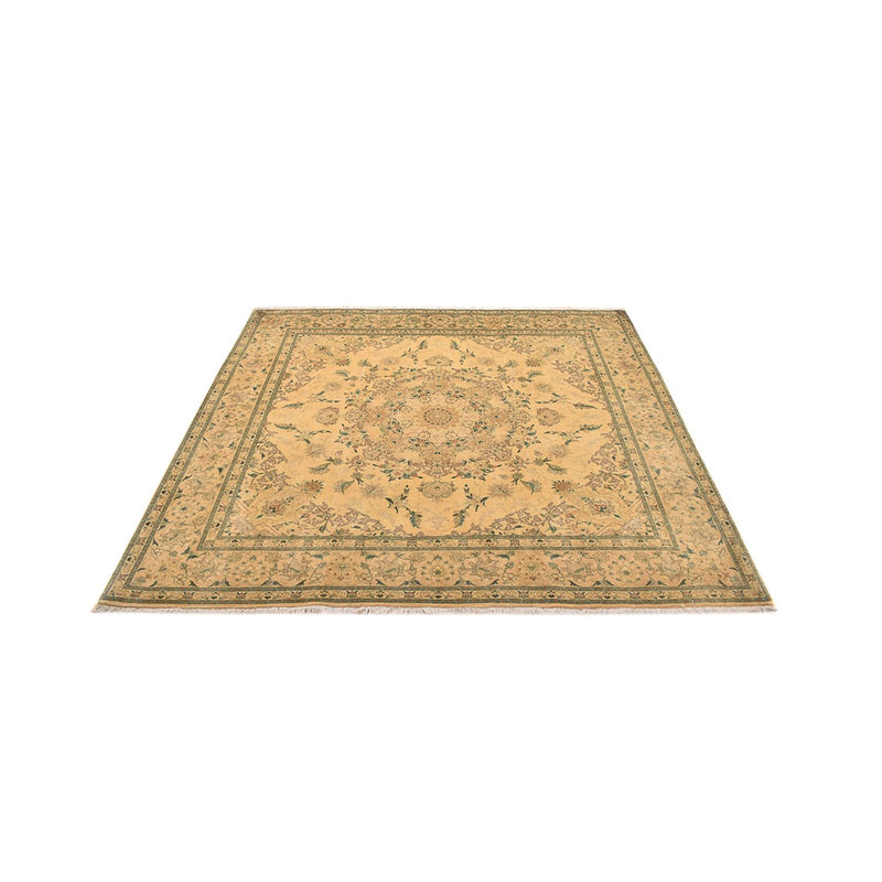 Tapis persan - Tabriz - Royal carré  - 200 x 190 cm - jaune