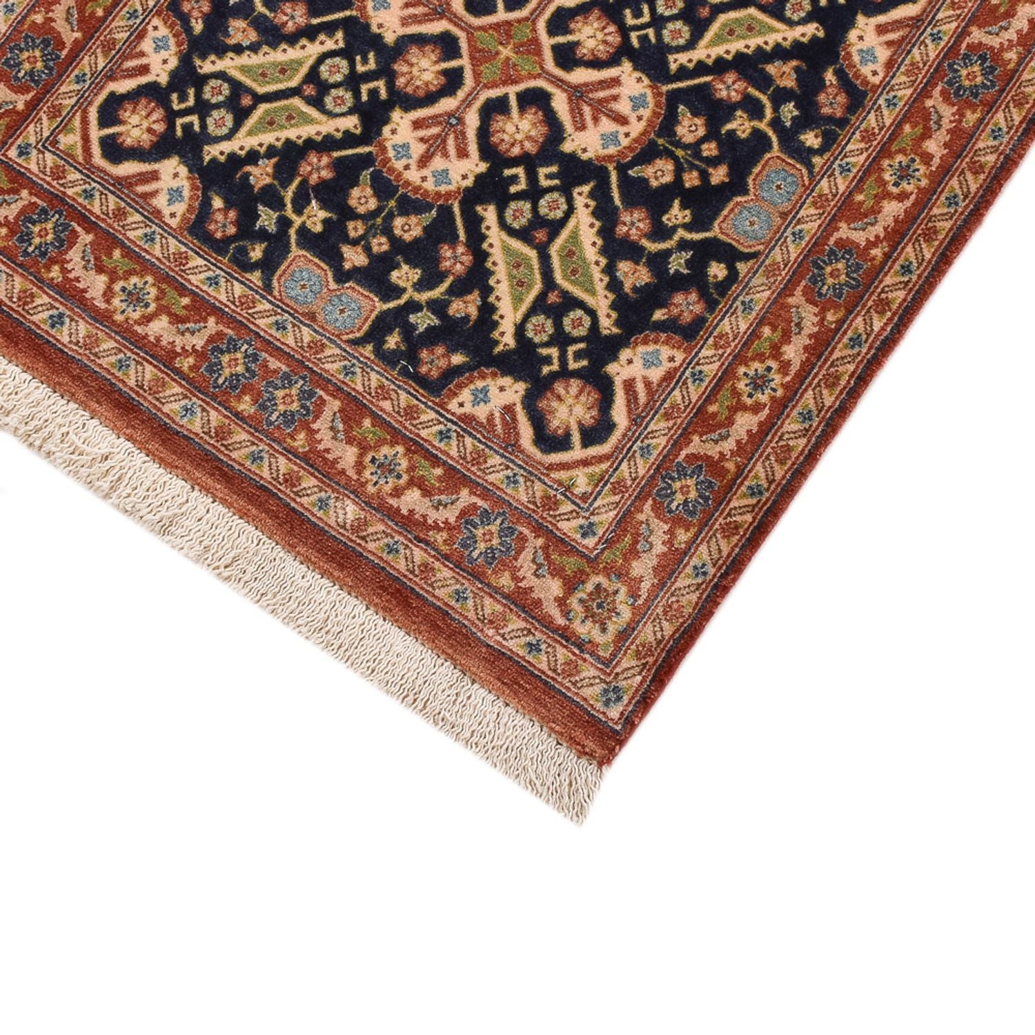 Tapis de couloir Tapis persan - Ghom - Royal - 200 x 51 cm - beige foncé