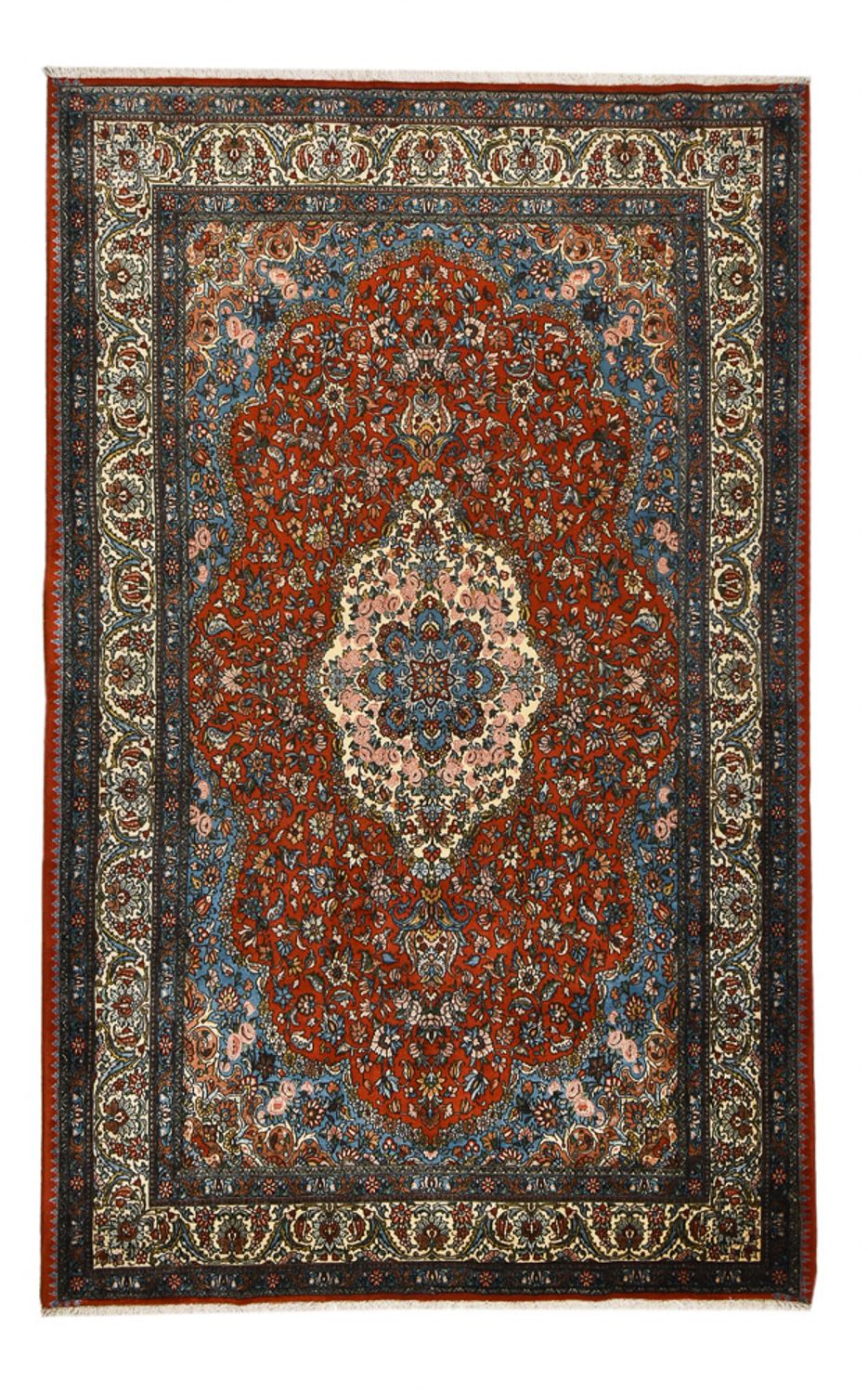 Tapis persan - Nomadic - 316 x 200 cm - rouge foncé