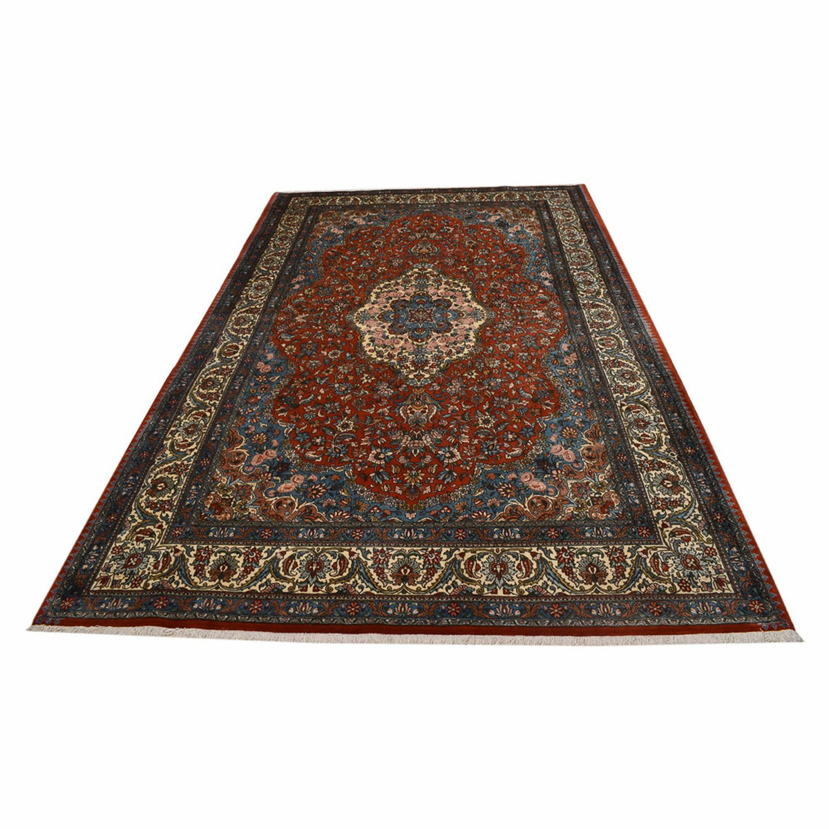 Tapis persan - Nomadic - 316 x 200 cm - rouge foncé