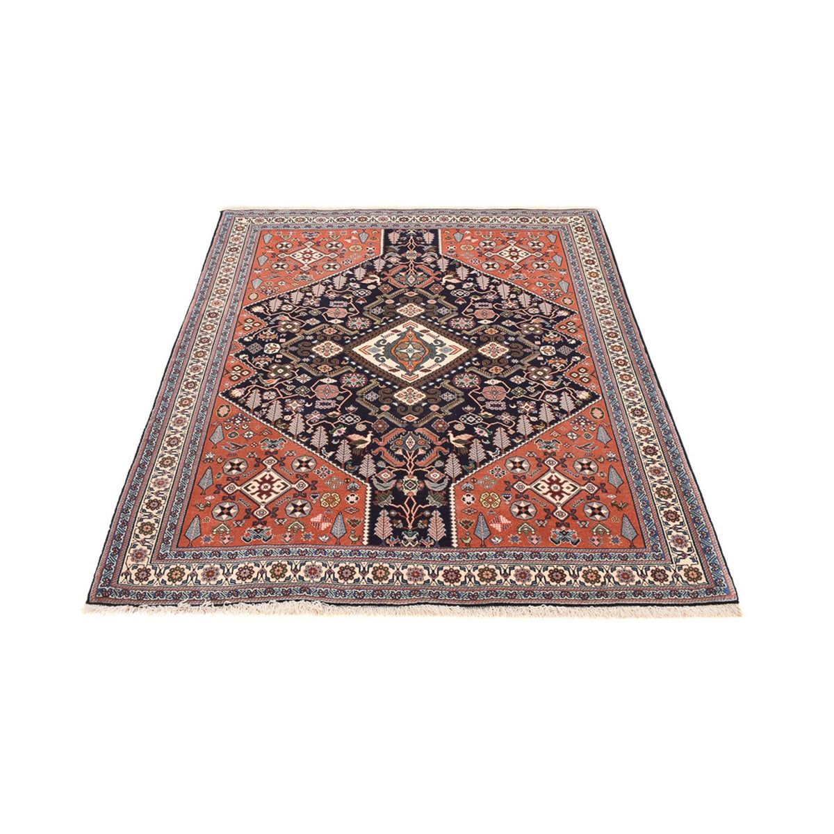 Tapis Gabbeh - Persan Kashkuli - 203 x 159 cm - multicolore