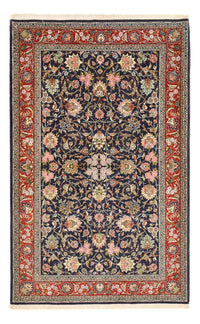 Tapis persan - Isfahan - Premium - 220 x 140 cm - bleu foncé