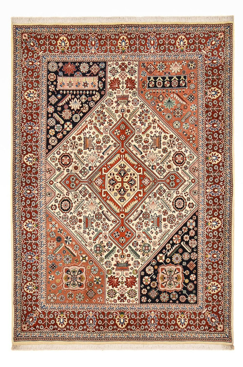 Tapis Gabbeh - Persan Kashkuli - 215 x 146 cm - multicolore