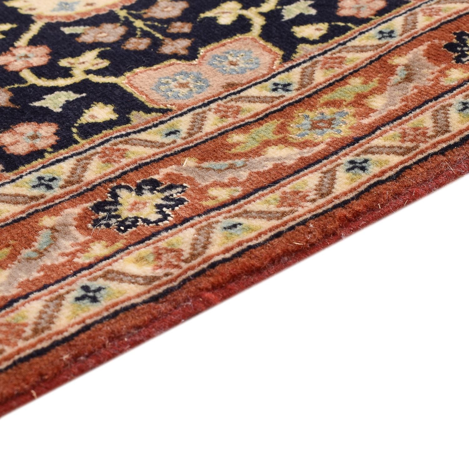 Tapis de couloir Tapis persan - Ghom - Royal - 209 x 50 cm - beige foncé