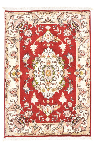 Tapis de Tabriz - 50 rangs Tapis 58x90cm - Tapis persan - rouge