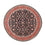 Tapis persan - Bidjar ronde  - 200 x 200 cm - rouge foncé