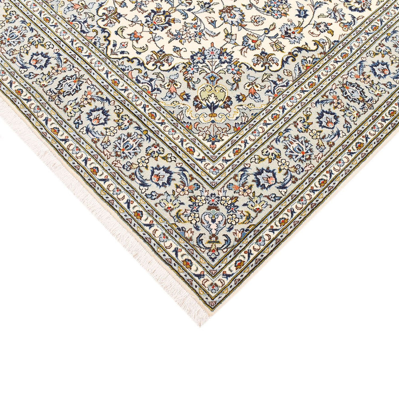 Tapis persan - Keshan - 220 x 140 cm - gris clair