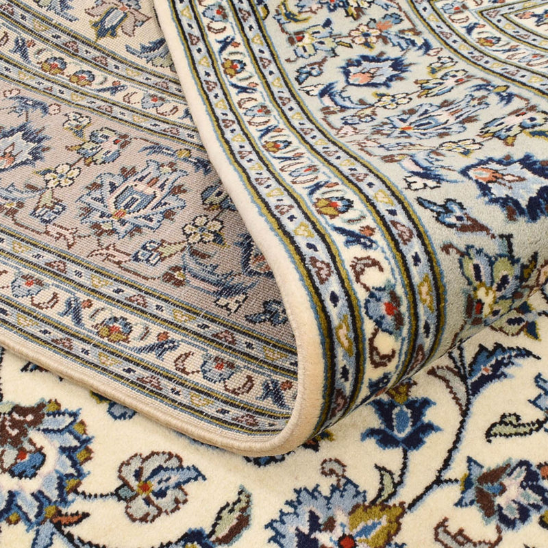 Tapis persan - Keshan - 220 x 140 cm - gris clair
