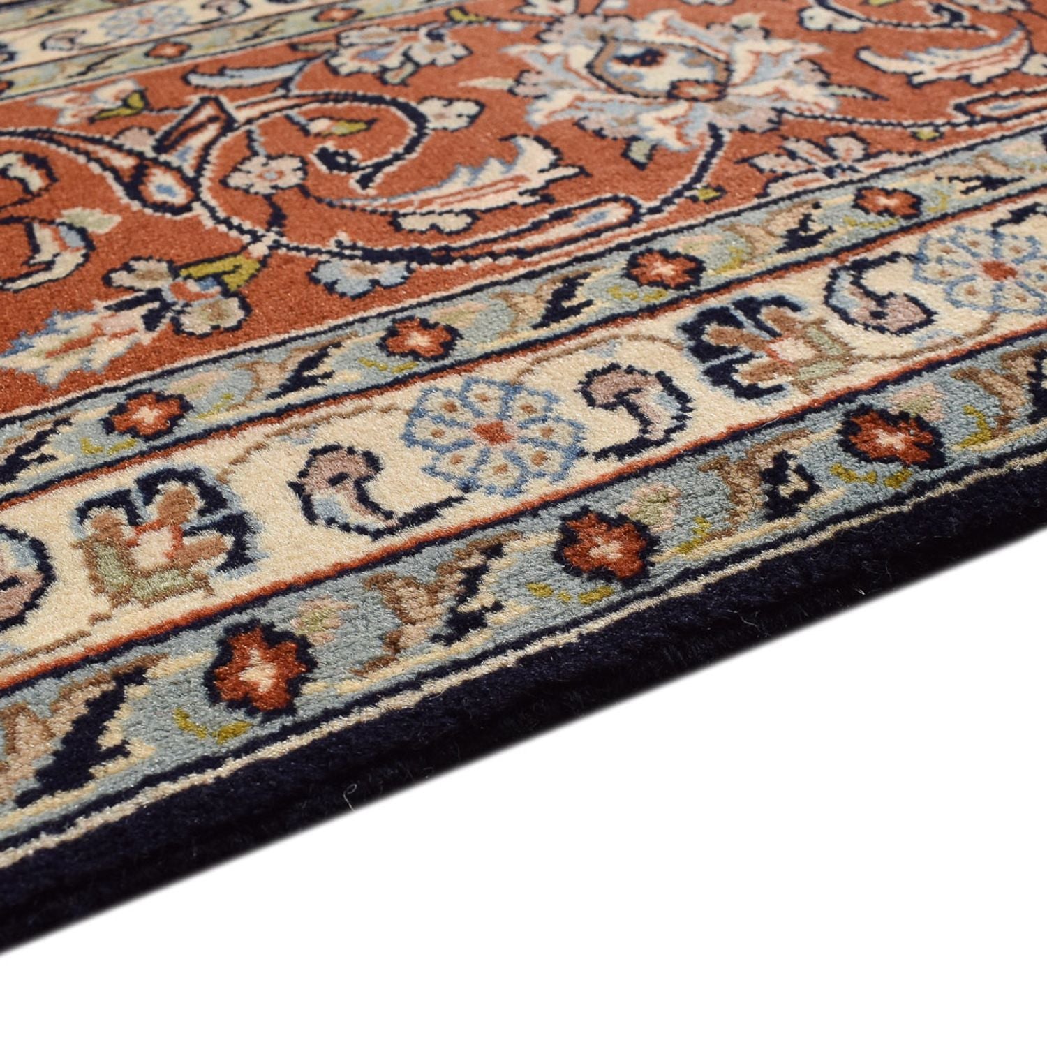 Tapis persan - Classique - 345 x 246 cm - bleu foncé