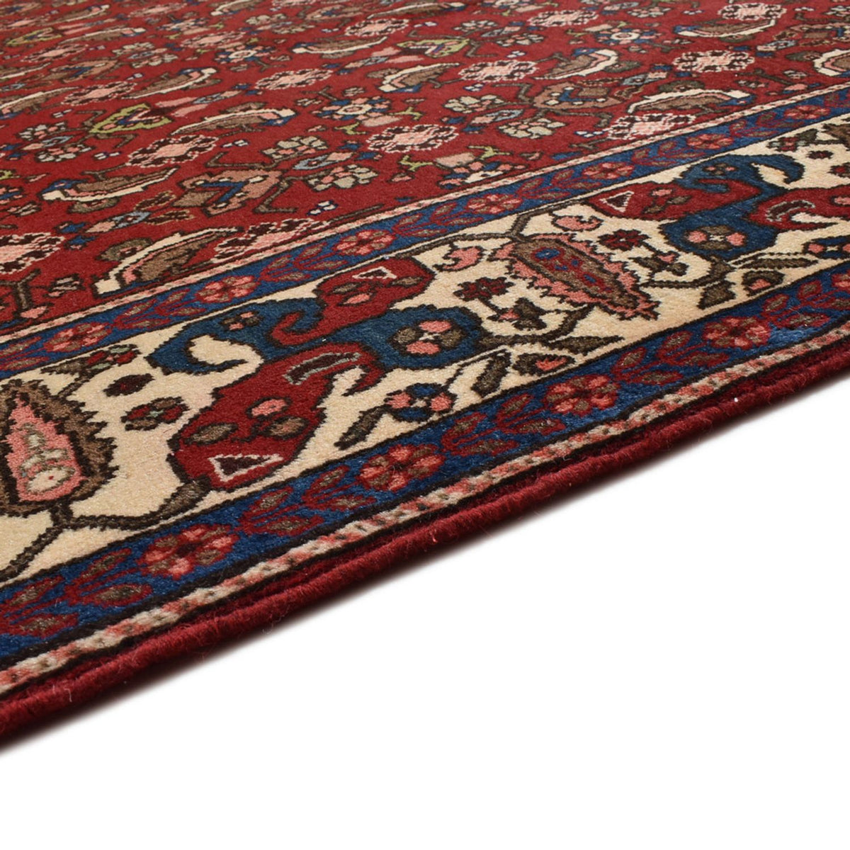 Tapis persan - Bidjar - 316 x 204 cm - rouge foncé