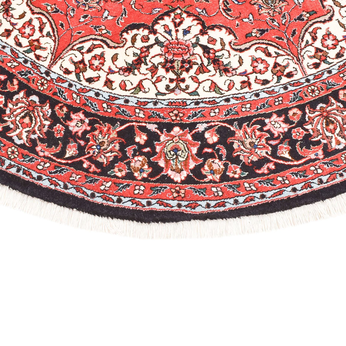 Tapis persan - Bidjar ronde  - 150 x 150 cm - rouge