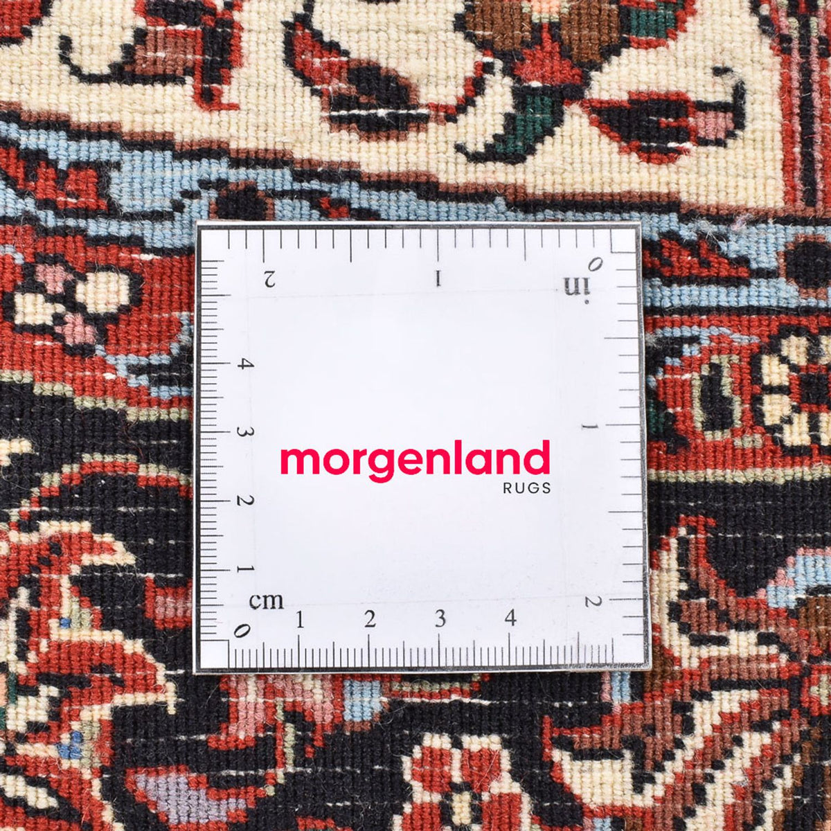 Tapis persan - Bidjar ronde  - 150 x 150 cm - rouge