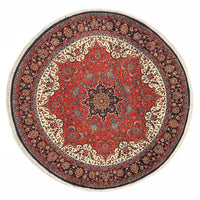 Tapis persan - Bidjar ronde  - 150 x 150 cm - rouge