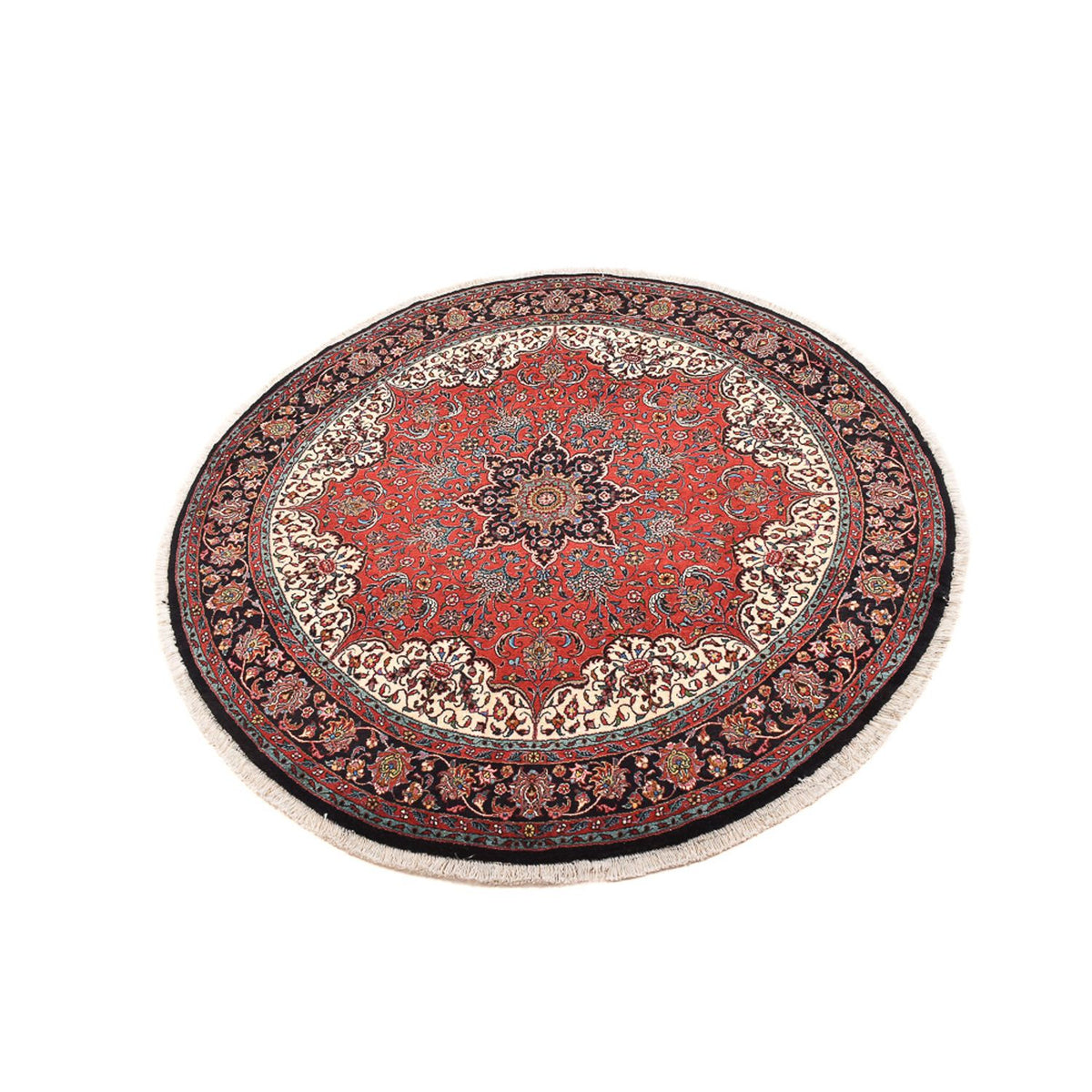 Tapis persan - Bidjar ronde  - 150 x 150 cm - rouge