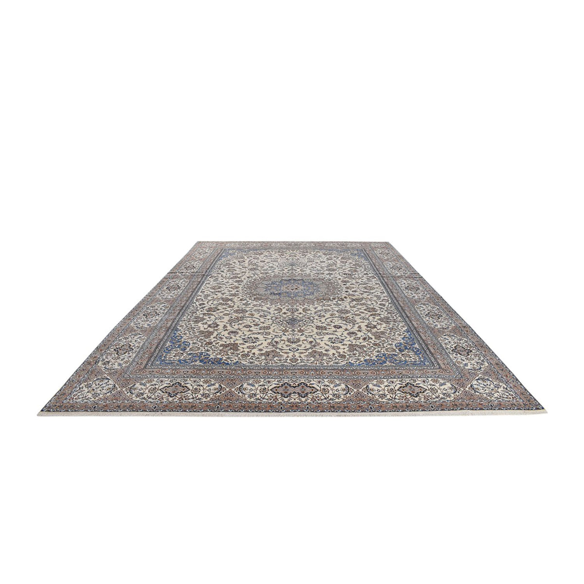 Tapis persan - Nain - Premium - 455 x 315 cm - crème