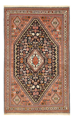 Tapis Gabbeh - Persan Kashkuli - 207 x 130 cm - bleu foncé