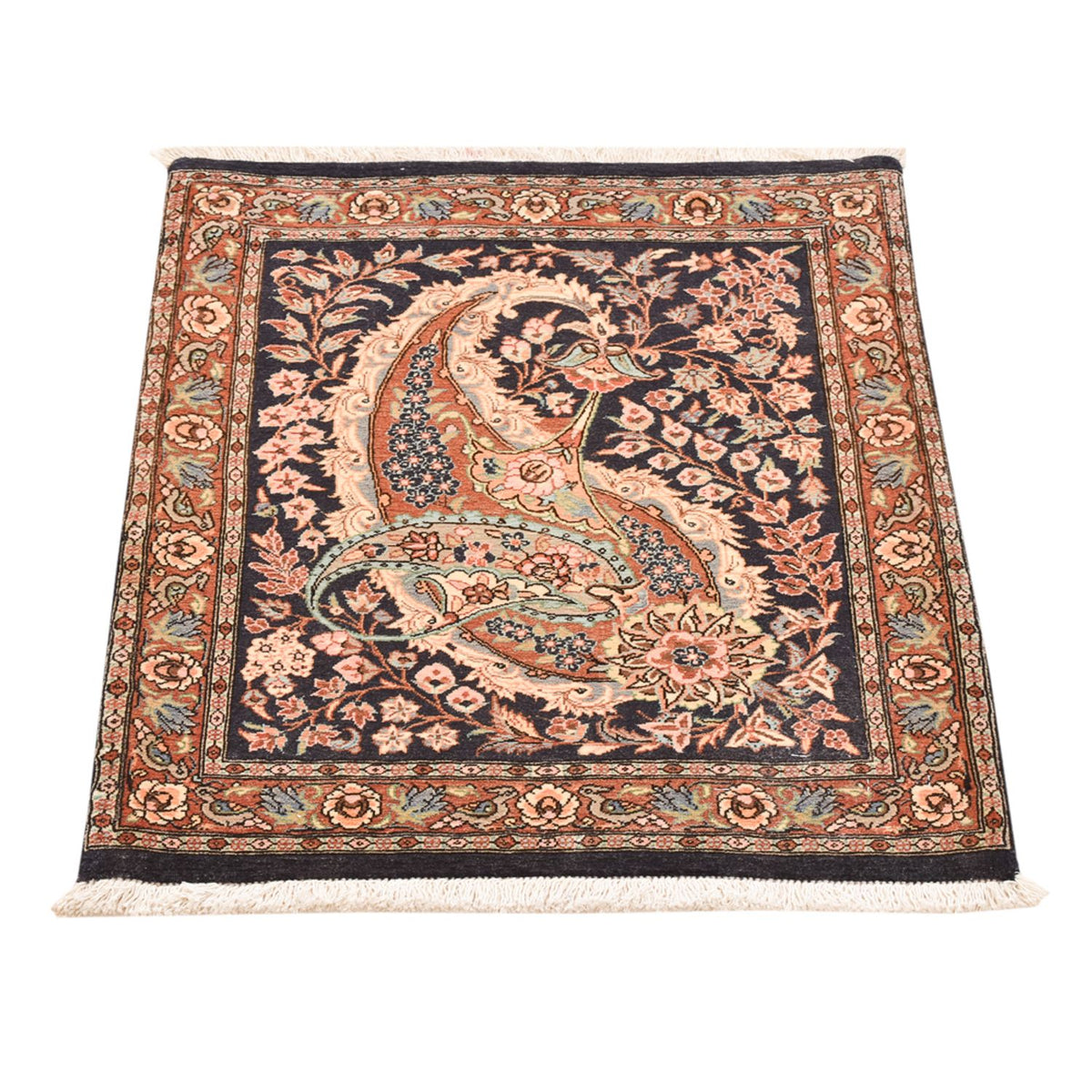 Tapis persan - Ghom - 77 x 60 cm - multicolore