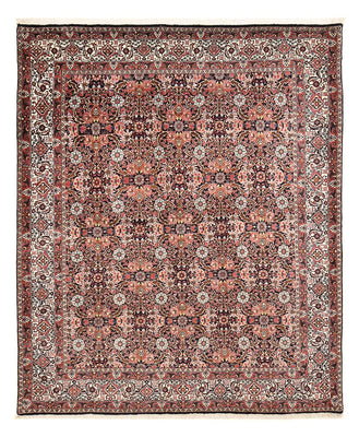 Tapis persan - Bidjar - 247 x 204 cm - rouge foncé