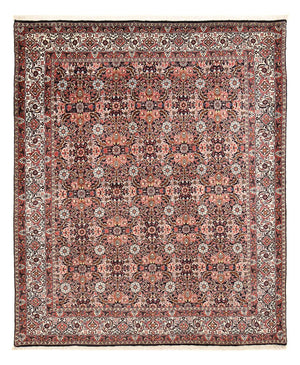 Tapis persan - Bidjar - 247 x 204 cm - rouge foncé