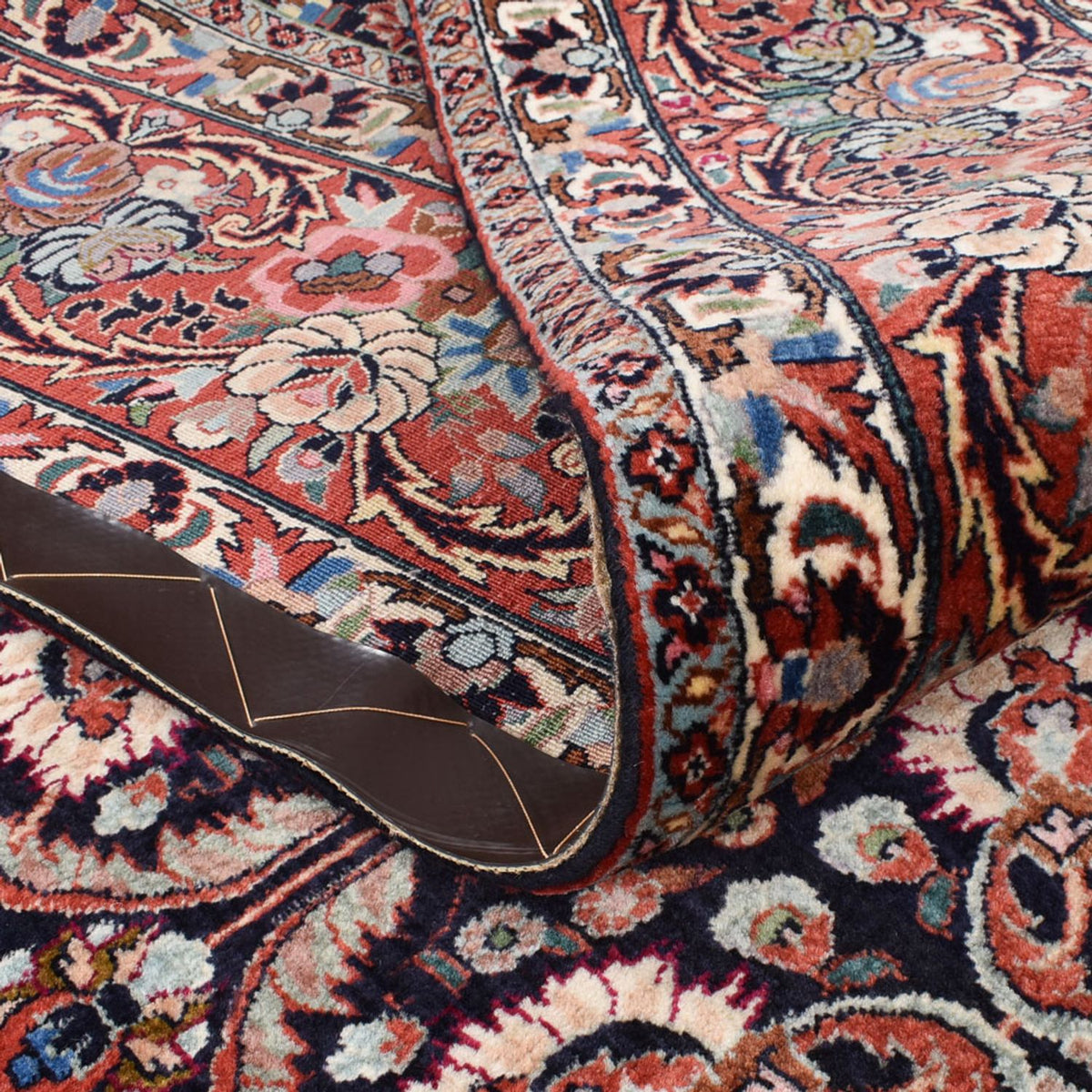 Tapis persan - Bidjar carré  - 252 x 252 cm - rouille