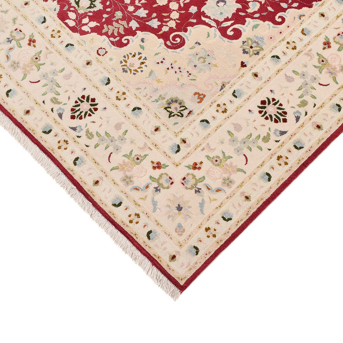 Tapis persan - Tabriz - Royal - 210 x 153 cm - rouge