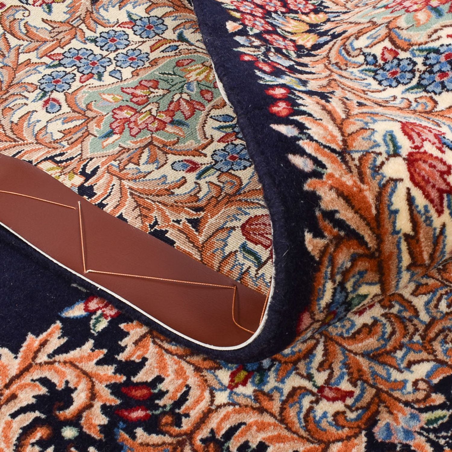 Tapis persan - Royal - 243 x 148 cm - bleu foncé