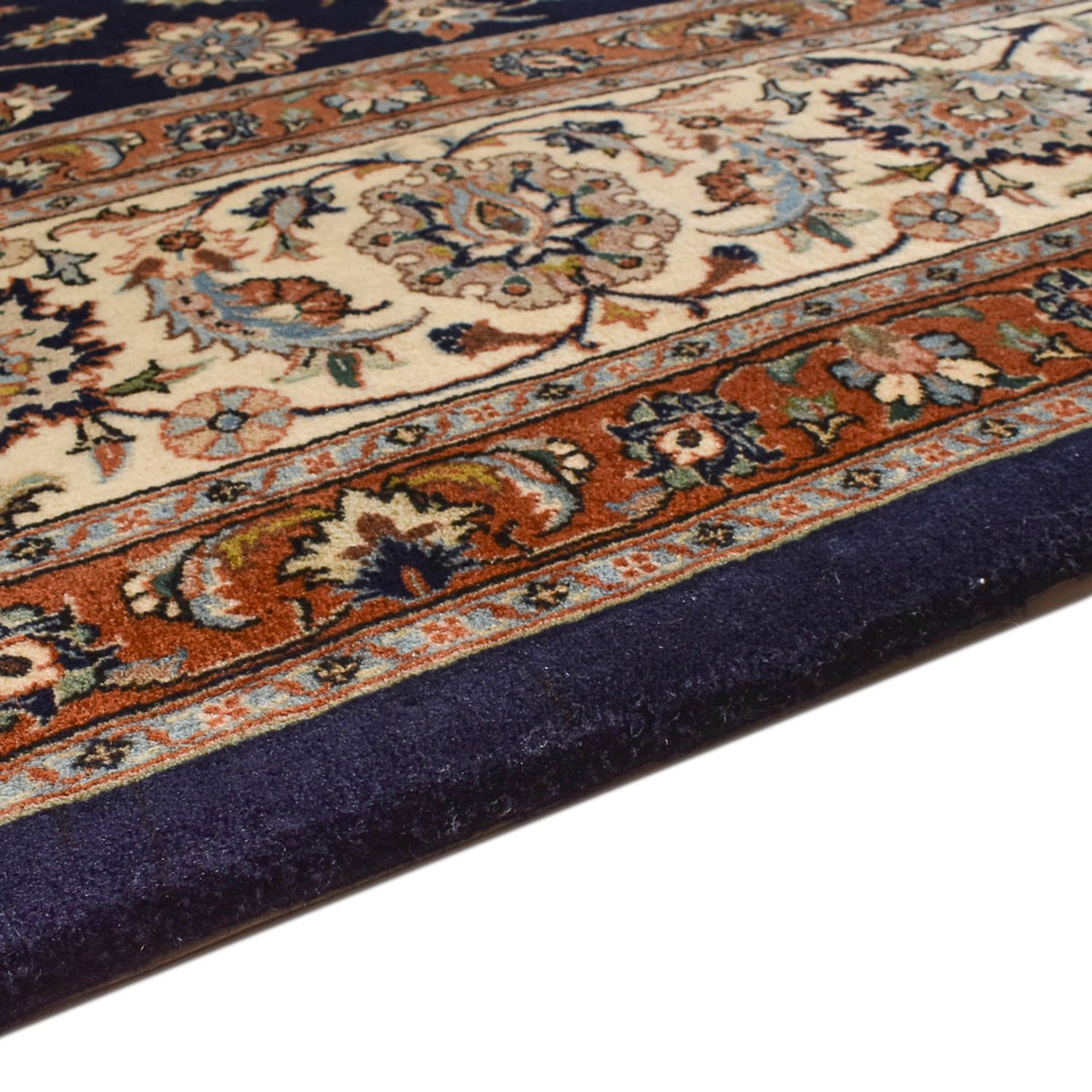 Tapis persan - Classique - Royal - 396 x 300 cm - bleu foncé
