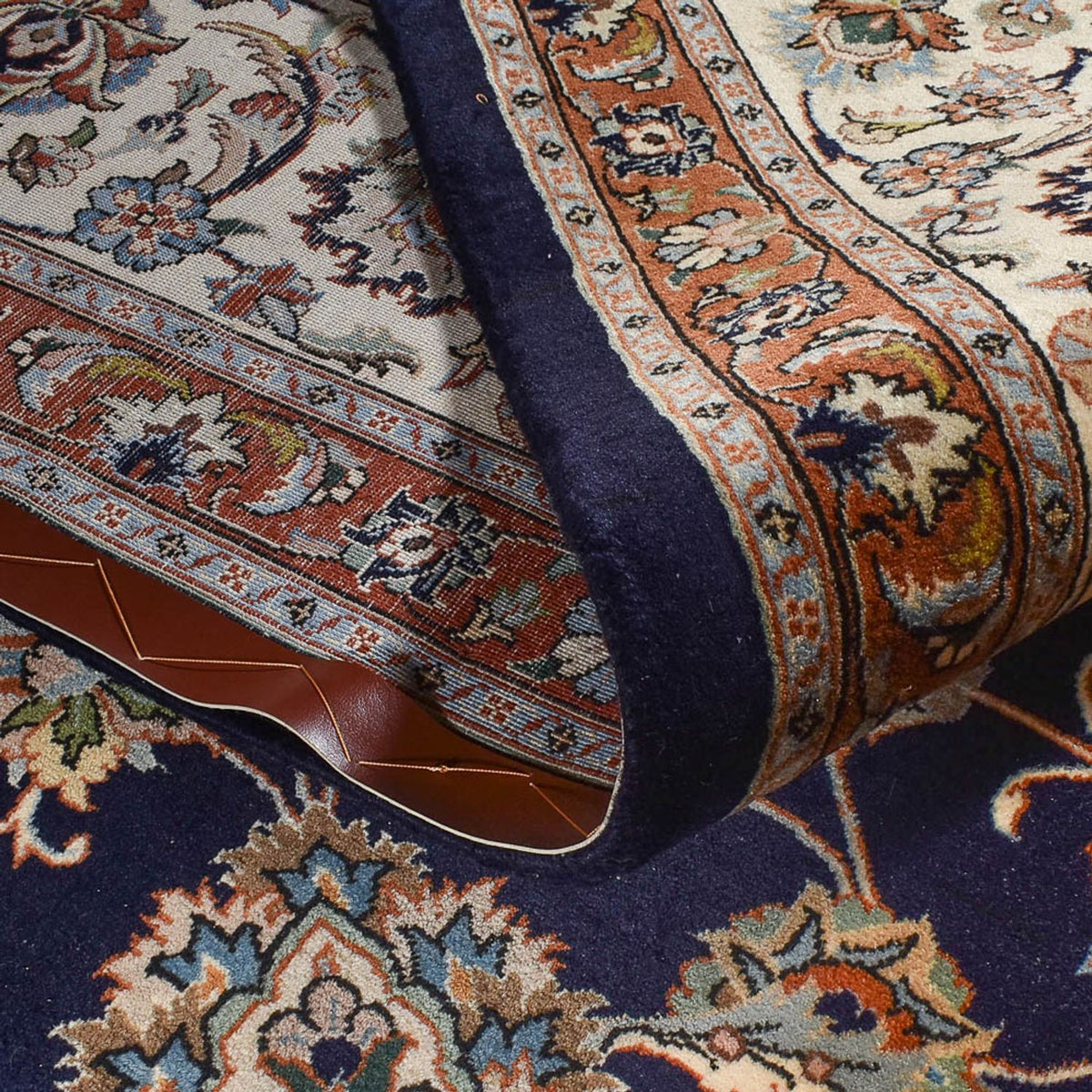 Tapis persan - Classique - Royal - 396 x 300 cm - bleu foncé