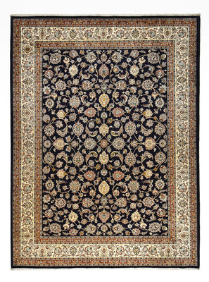 Tapis persan - Classique - Royal - 394 x 296 cm - bleu foncé